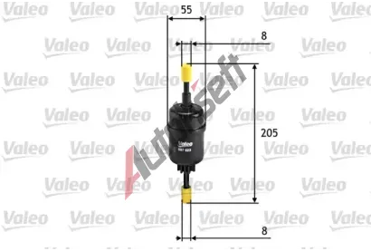 VALEO Palivov filtr VA 587023, 587023