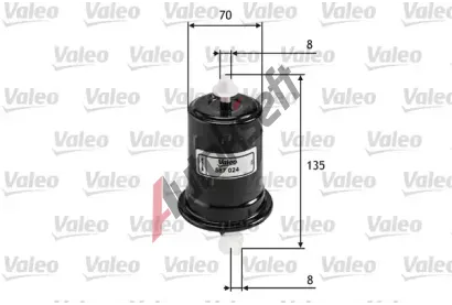 VALEO Palivov filtr VA 587024, 587024