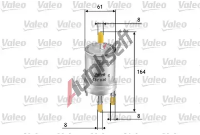 VALEO Palivov filtr VA 587030, 587030