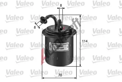 VALEO Palivov filtr VA 587039, 587039