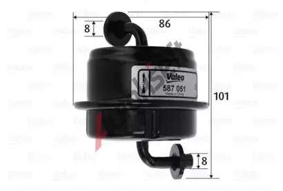 VALEO Palivov filtr VA 587051, 587051