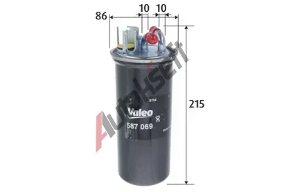 VALEO Palivov filtr VA 587069, 587069
