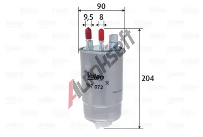 VALEO Palivov filtr VA 587072, 587072