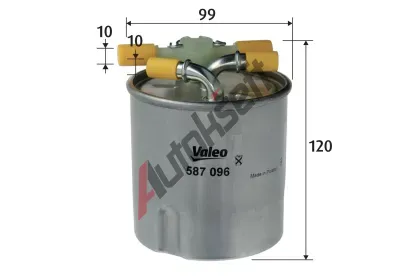 VALEO Palivový filtr VA 587096, 587096 VALEO Palivový filtr VA 587096, 587096