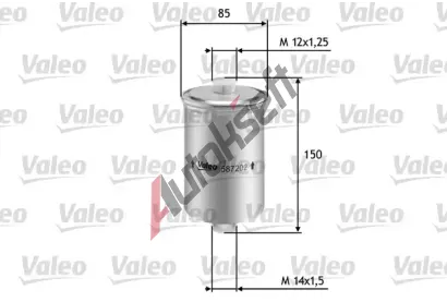 VALEO Palivov filtr VA 587202, 587202