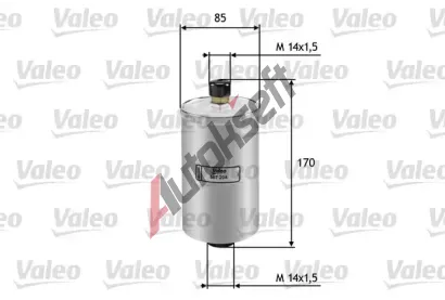 VALEO Palivov filtr VA 587204, 587204