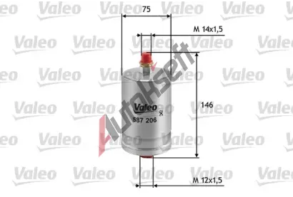 VALEO Palivov filtr VA 587206, 587206