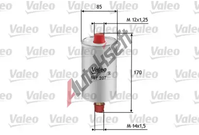 VALEO Palivov filtr VA 587207, 587207
