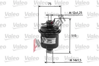 VALEO Palivov filtr VA 587208, 587208