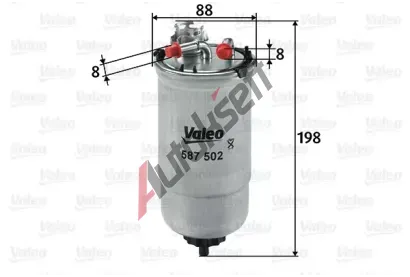 VALEO Palivov filtr VA 587502, 587502