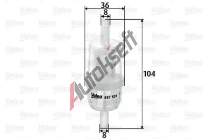 VALEO Palivov filtr VA 587524, 587524
