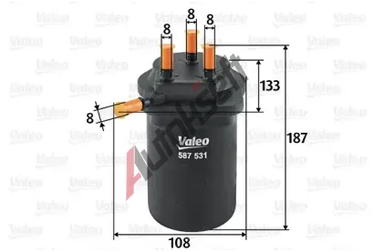 VALEO Palivov filtr VA 587531, 587531