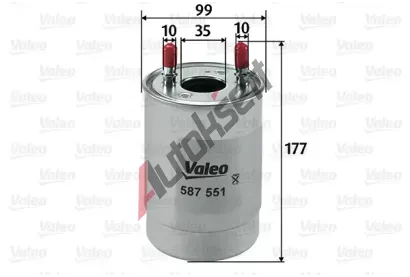 VALEO Palivov filtr VA 587551, 587551