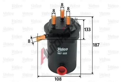 VALEO Palivov filtr VA 587555, 587555