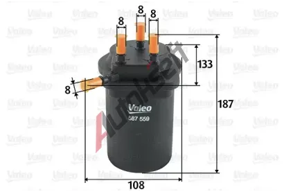 VALEO Palivov filtr VA 587559, 587559