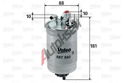 VALEO Palivov filtr VA 587560, 587560