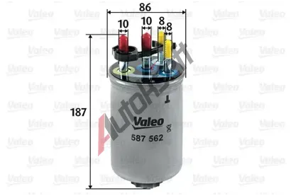 VALEO Palivov filtr VA 587562, 587562