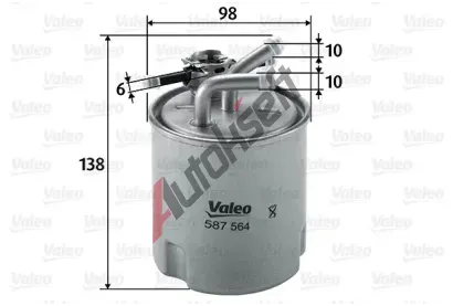 VALEO Palivov filtr VA 587564, 587564