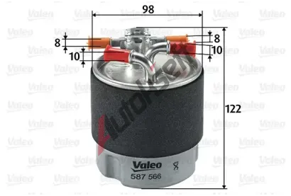 VALEO Palivov filtr VA 587566, 587566