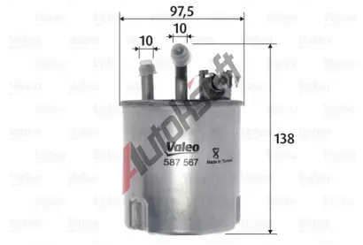 VALEO Palivov filtr VA 587567, 587567