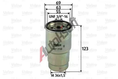 VALEO Palivov filtr VA 587710, 587710