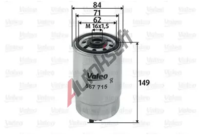 VALEO Palivov filtr VA 587715, 587715