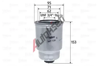 VALEO Palivov filtr VA 587728, 587728