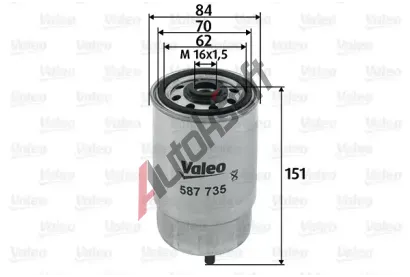 VALEO Palivov filtr VA 587735, 587735