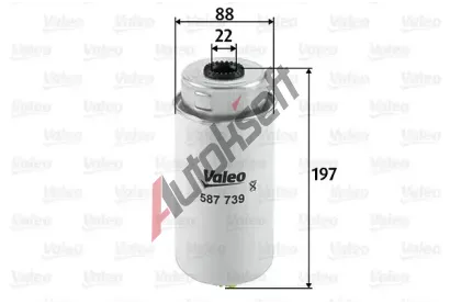 VALEO Palivov filtr VA 587739, 587739