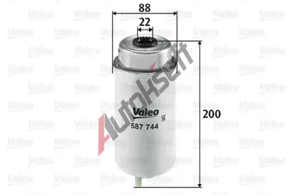 VALEO Palivov filtr VA 587744, 587744