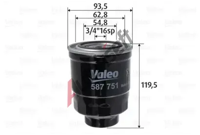 VALEO Palivov filtr VA 587751, 587751