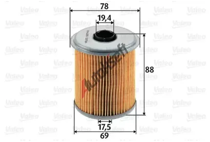 VALEO Palivový filtr VA 587910, 587910 VALEO Palivový filtr VA 587910, 587910