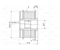 VALEO Alterntorov volnobka VA 588121, 588121