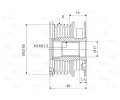 VALEO Alternátorová volnoběžka VA 588124, 588124