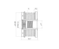 VALEO Alternátorová volnoběžka VALEO NEW SPARE PART VA 588452, 588452