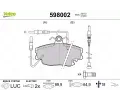 VALEO Sada brzdovch destiek kotouov brzdy ‐ VA 598002