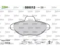 VALEO Sada brzdovch destiek kotouov brzdy ‐ VA 598012