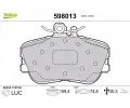 VALEO Sada brzdovch destiek kotouov brzdy ‐ VA 598013