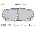 VALEO Sada brzdovch destiek kotouov brzdy ‐ VA 598023