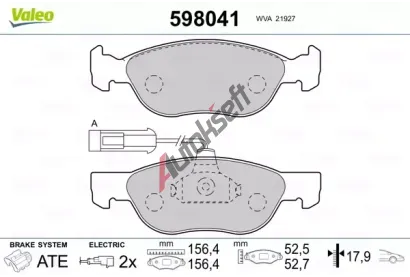 VALEO Sada brzdov�ch desti�ek kotou�ov� brzdy VA 598041, 598041