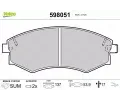 VALEO Sada brzdovch destiek kotouov brzdy ‐ VA 598051