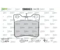 VALEO Sada brzdovch destiek kotouov brzdy ‐ VA 598063