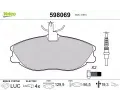 VALEO Sada brzdových destiček kotoučové brzdy ‐ VA 598069  VALEO Sada brzdových destiček kotoučové brzdy ‐ VA 598069