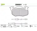 VALEO Sada brzdovch destiek kotouov brzdy ‐ VA 598081