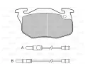 VALEO Sada brzdovch destiek kotouov brzdy VA 598081, 598081