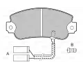 VALEO Sada brzdovch destiek kotouov brzdy VA 598091, 598091