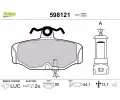 VALEO Sada brzdovch destiek kotouov brzdy ‐ VA 598121