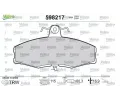 VALEO Sada brzdovch destiek kotouov brzdy ‐ VA 598217