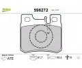 VALEO Sada brzdovch destiek kotouov brzdy ‐ VA 598272