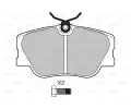 VALEO Sada brzdovch destiek kotouov brzdy VA 598315, 598315
